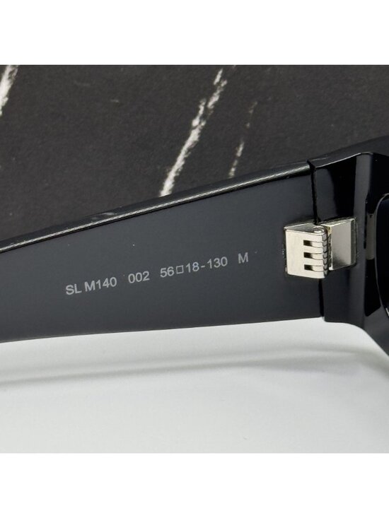 Saint Laurent SL M140 002 Black Silver  Women Sunglasses